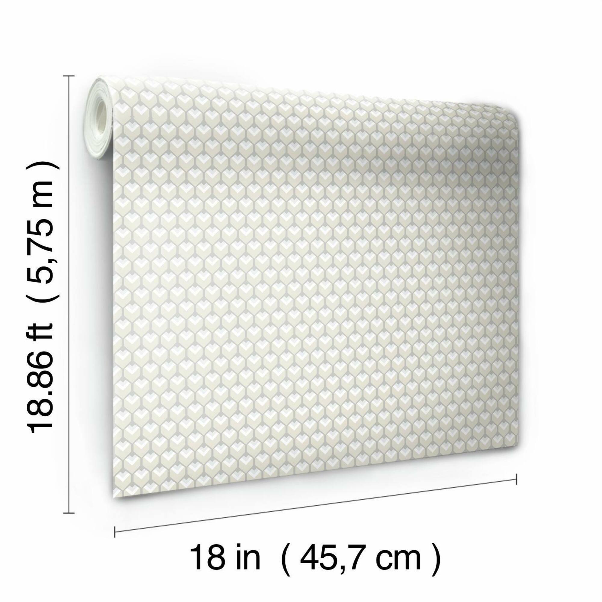 RoomMates 3D Petite Hexagons Peel & Stick Wallpaper
